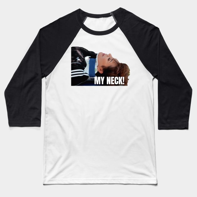 Kris Jenner Neck Brace Baseball T-Shirt by ematzzz